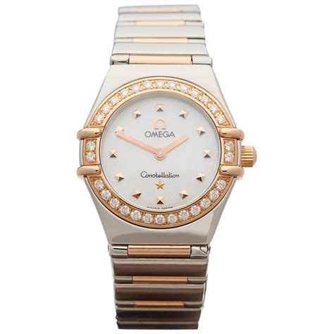 omega constellation ladies watch|ladies omega constellation diamond bezel.